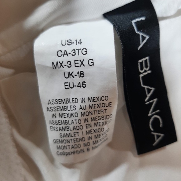 NWOT La Blanca floral shoulder swimming ruffle top 14 - Picture 10 of 10